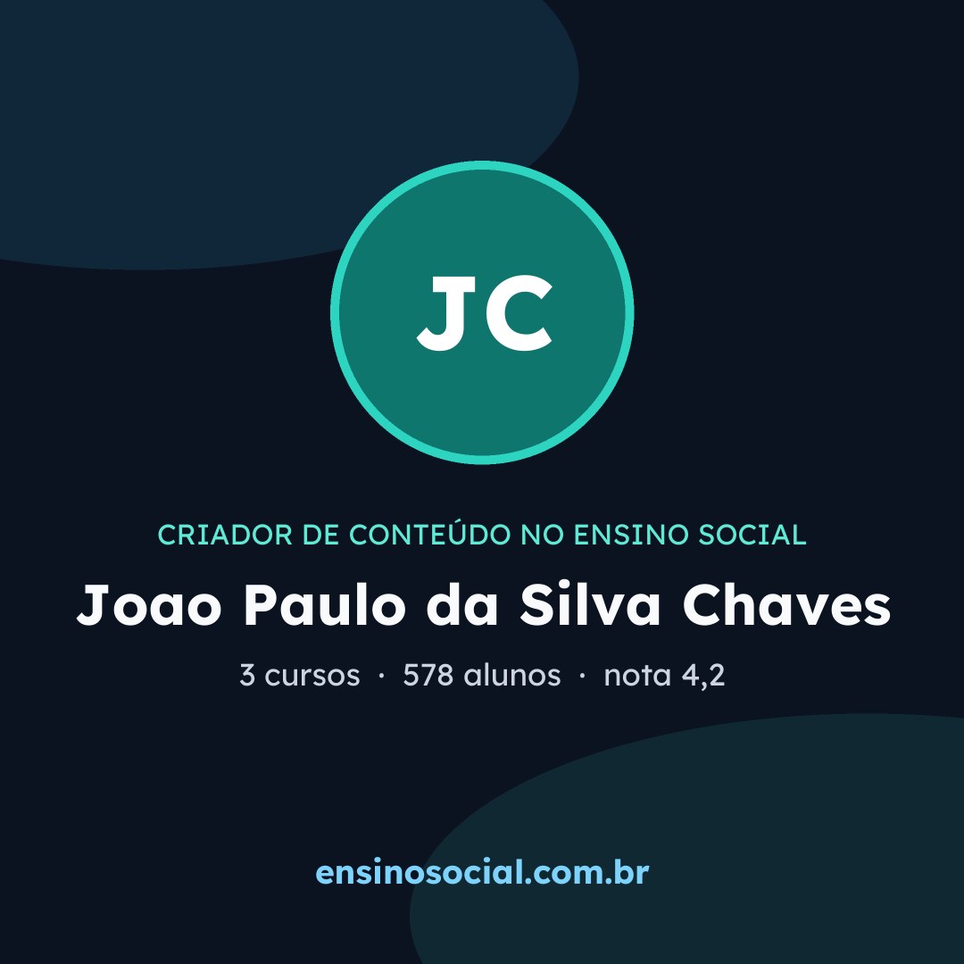 Cartão quadrado de divulgação do perfil, formato post
