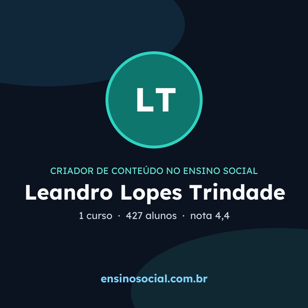 Cartão quadrado de divulgação do perfil, formato post