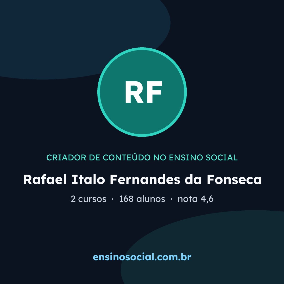 Cartão quadrado de divulgação do perfil, formato post