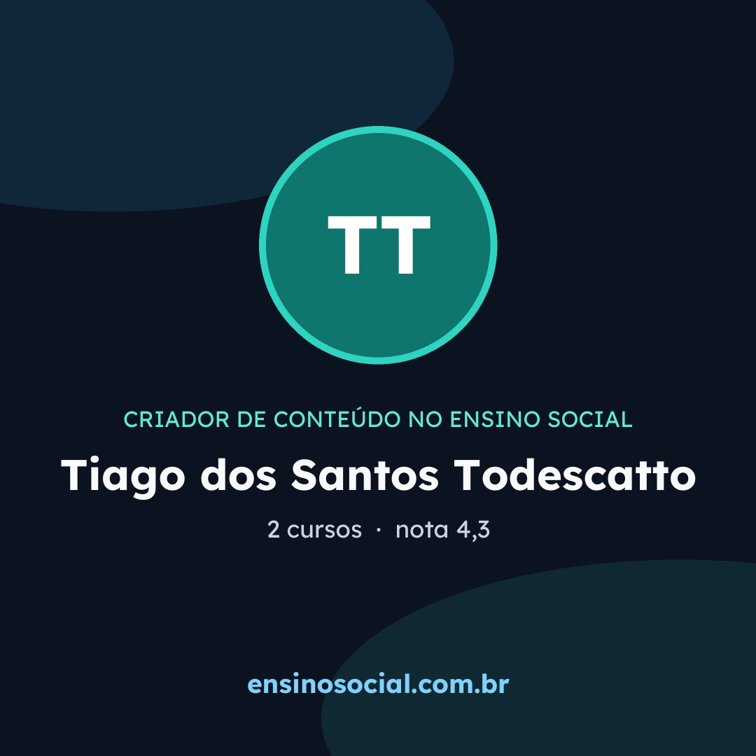 Cartão quadrado de divulgação do perfil, formato post