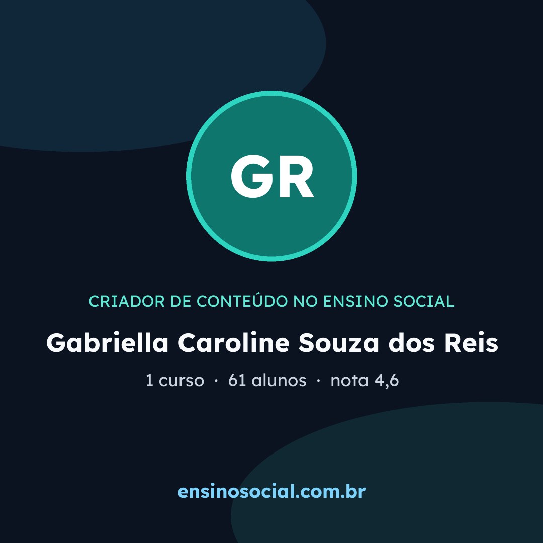 Cartão quadrado de divulgação do perfil, formato post