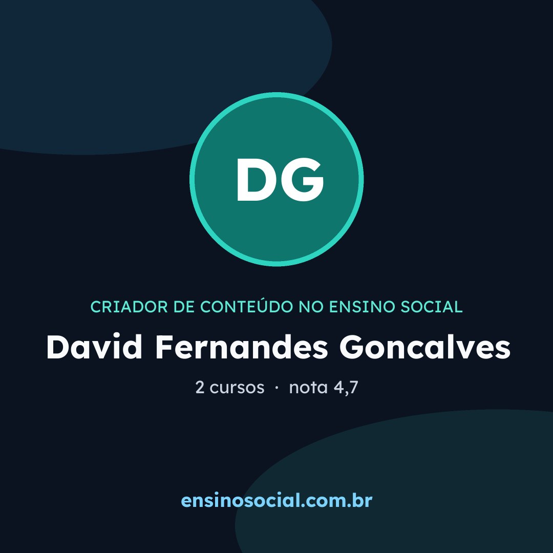 Cartão quadrado de divulgação do perfil, formato post