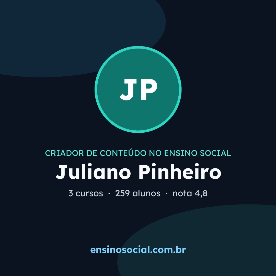 Cartão quadrado de divulgação do perfil, formato post