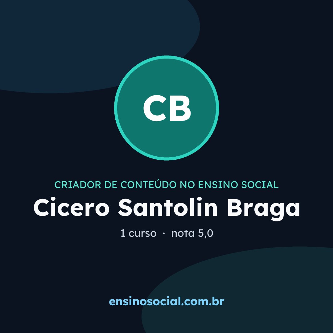 Cartão quadrado de divulgação do perfil, formato post