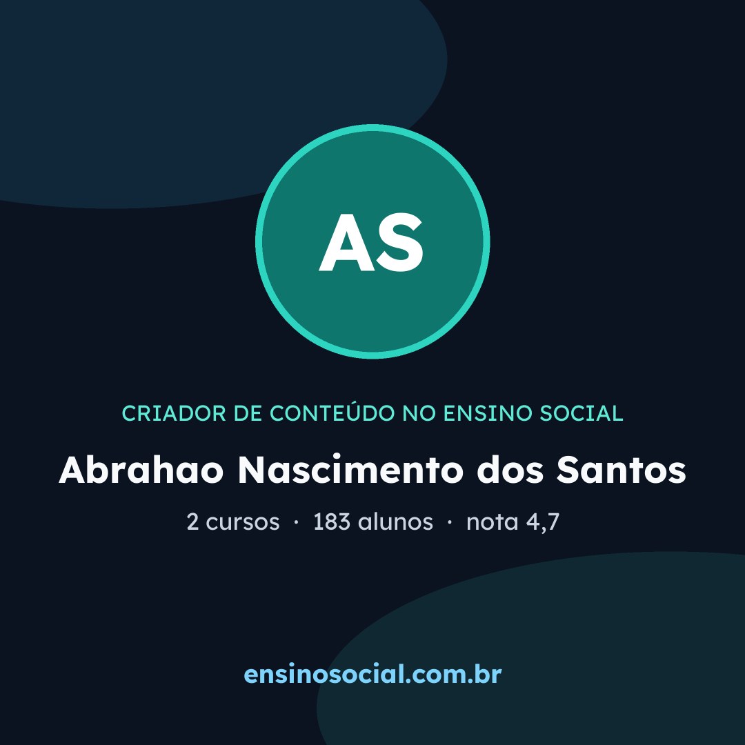Cartão quadrado de divulgação do perfil, formato post