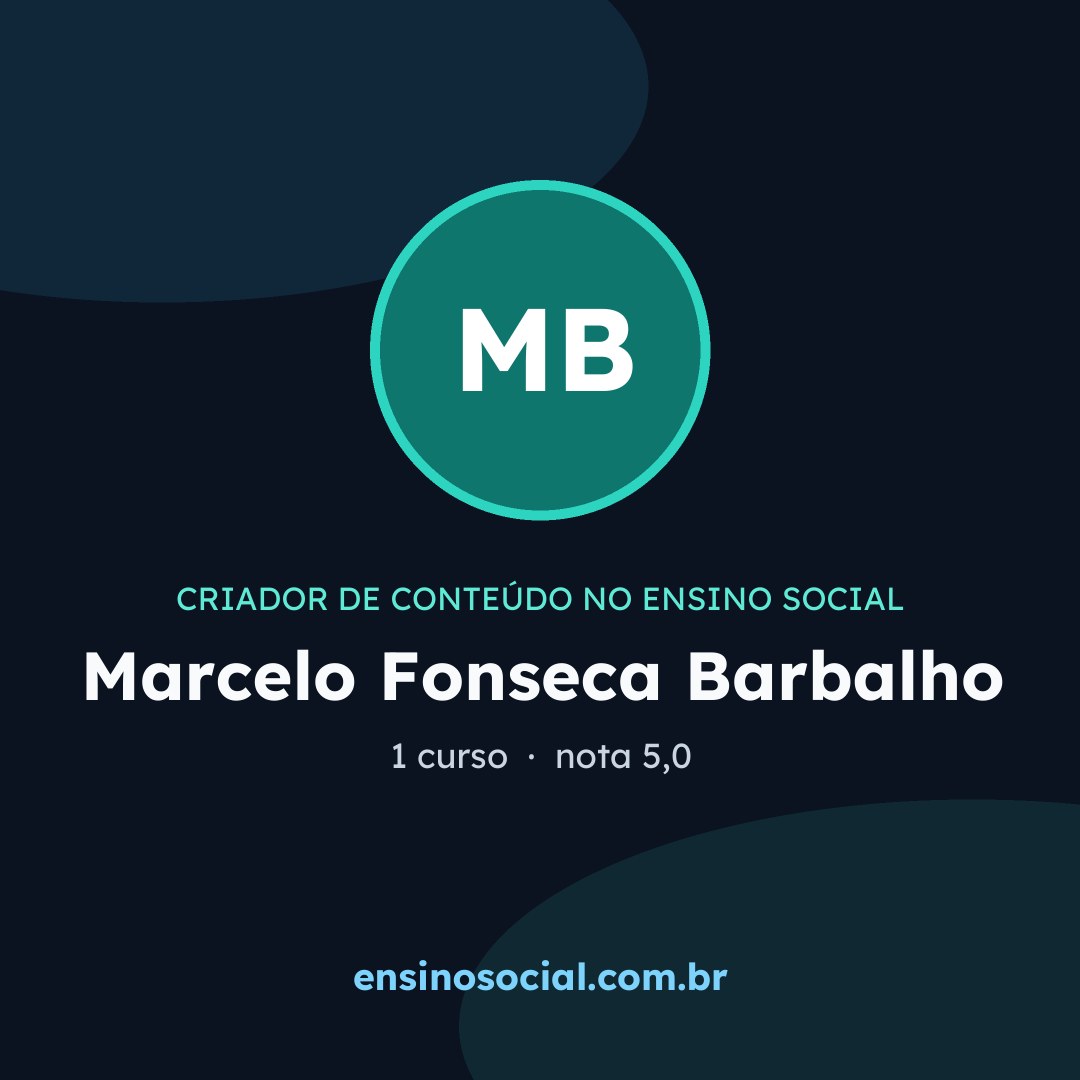 Cartão quadrado de divulgação do perfil, formato post