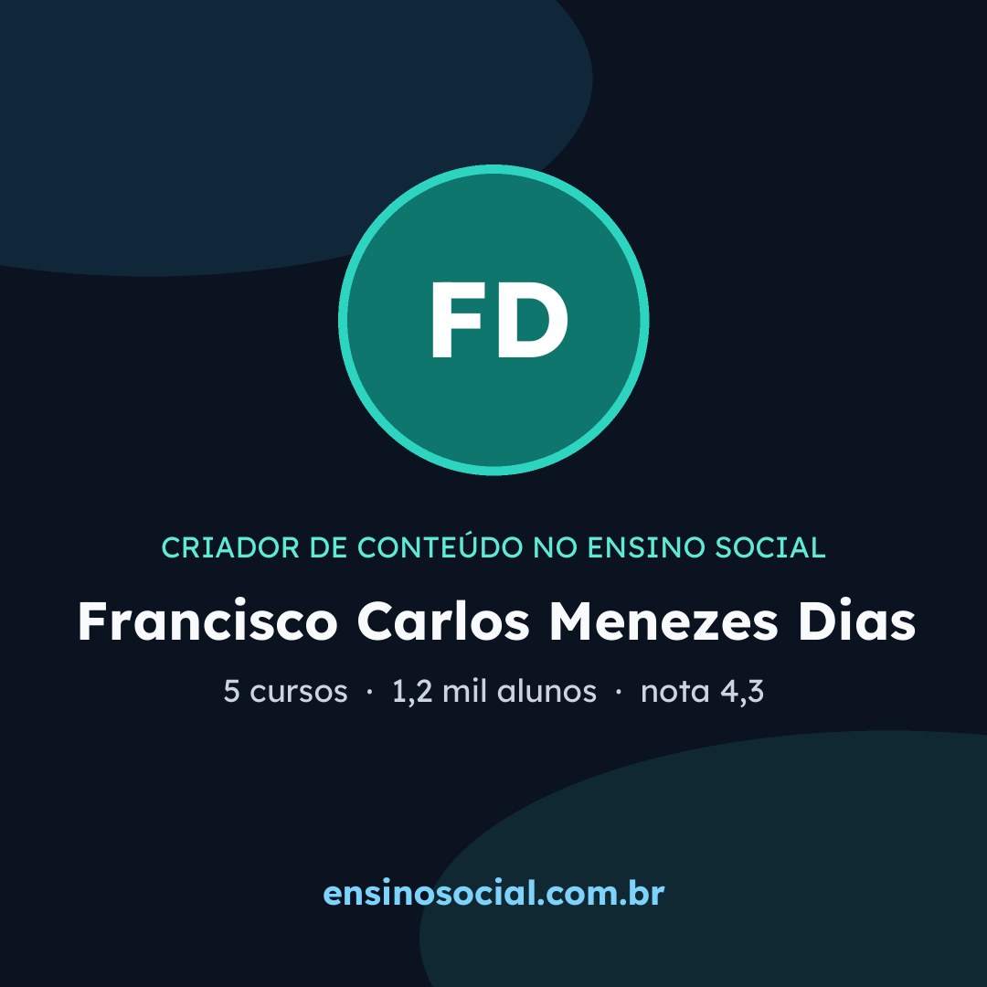 Cartão quadrado de divulgação do perfil, formato post