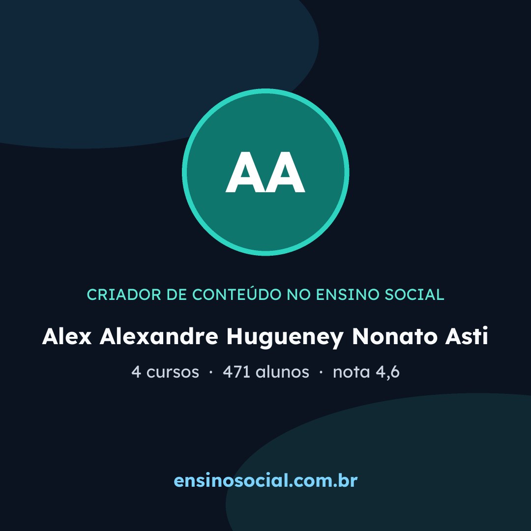 Cartão quadrado de divulgação do perfil, formato post