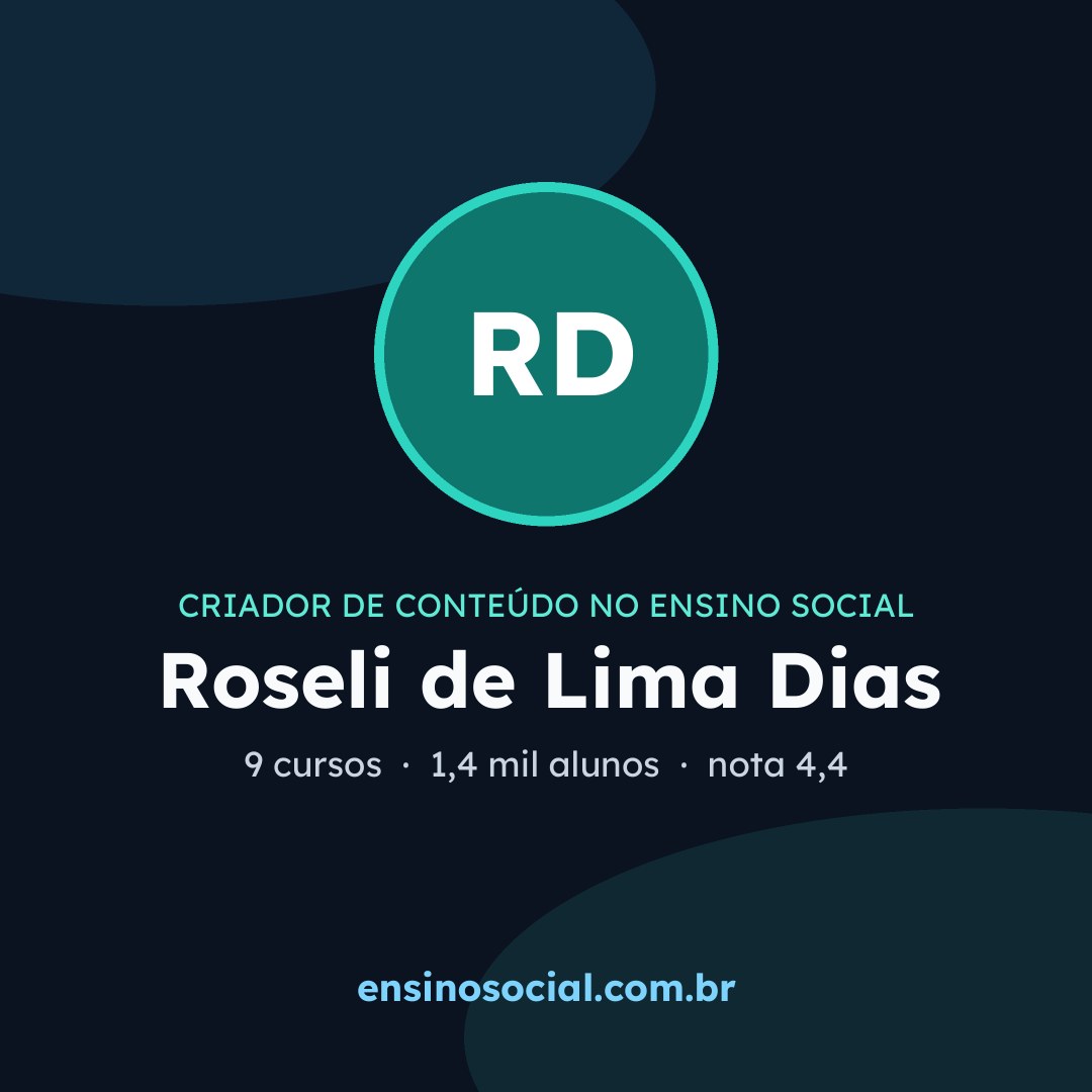 Cartão quadrado de divulgação do perfil, formato post