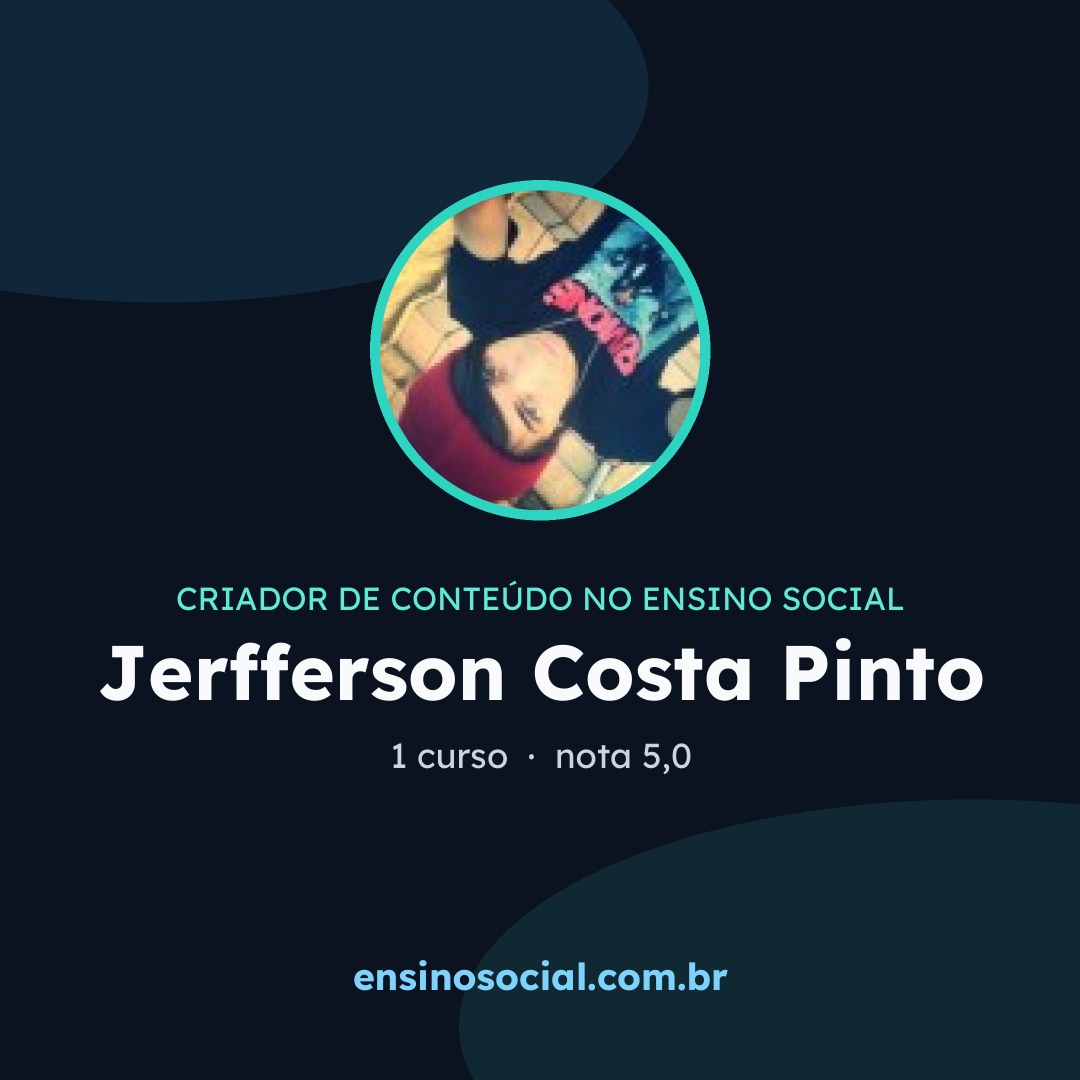 Cartão quadrado de divulgação do perfil, formato post
