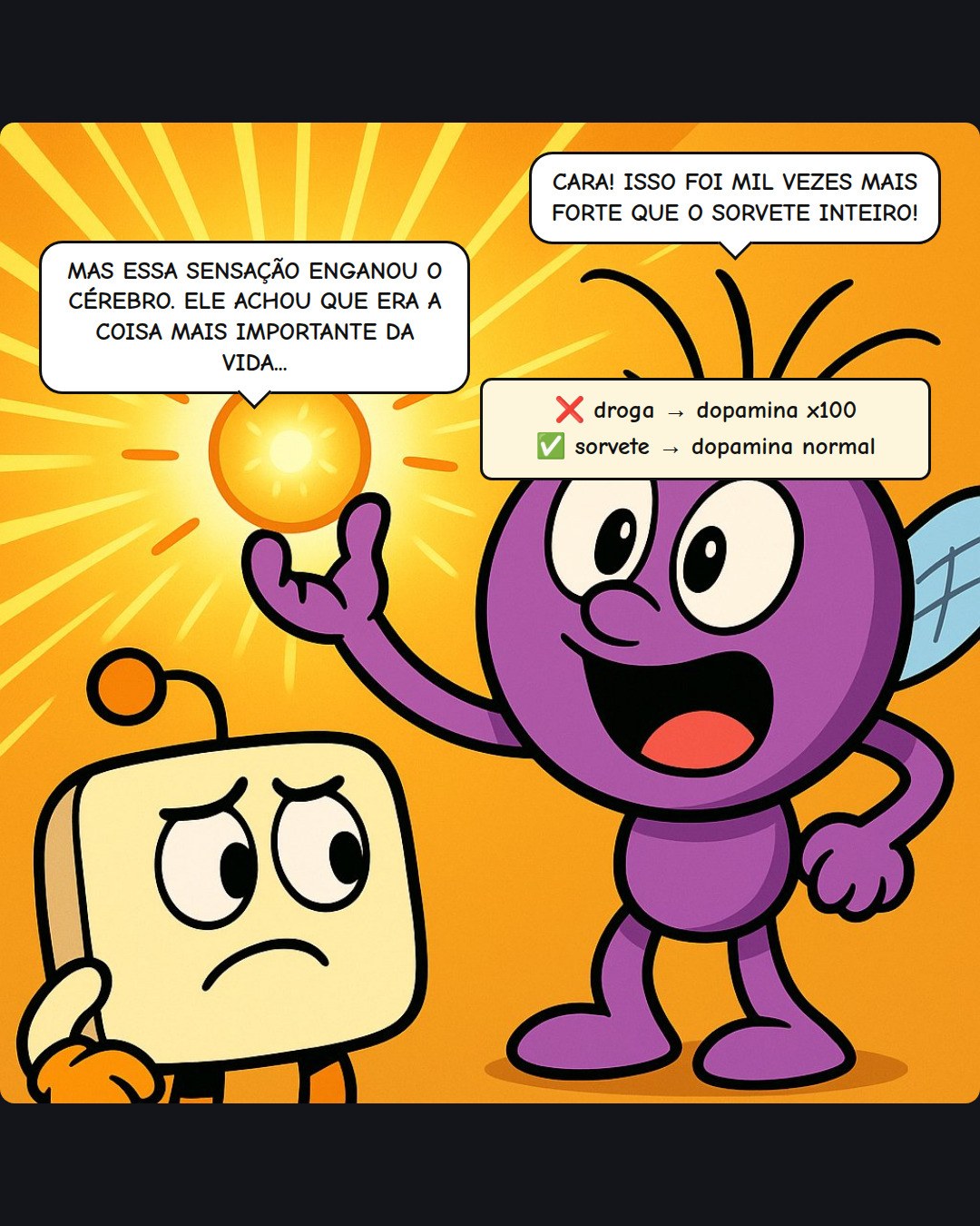 Até no gibi o psicólogo salva o dia. 💜

Neste Dia do Psicólogo, deslize pra ler a história completa: Bit & Bug em A Armadilha do Cérebro, a nossa HQ sobre dependência química. A resposta que fecha a história é séria e cheia de esperança: com médico, psicólogo e família, dá pra recuperar a vida.

É assim que a revisão funciona por aqui: a aula vira gibi, e a leitura é aberta pra todo mundo.

📖 Leia de graça: ensinosocial.com.br/gibi — foto 3 de 9