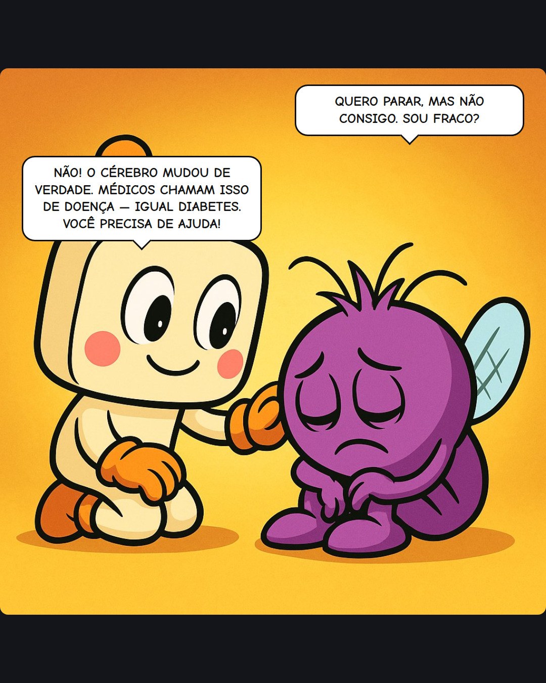 Até no gibi o psicólogo salva o dia. 💜

Neste Dia do Psicólogo, deslize pra ler a história completa: Bit & Bug em A Armadilha do Cérebro, a nossa HQ sobre dependência química. A resposta que fecha a história é séria e cheia de esperança: com médico, psicólogo e família, dá pra recuperar a vida.

É assim que a revisão funciona por aqui: a aula vira gibi, e a leitura é aberta pra todo mundo.

📖 Leia de graça: ensinosocial.com.br/gibi — foto 6 de 9