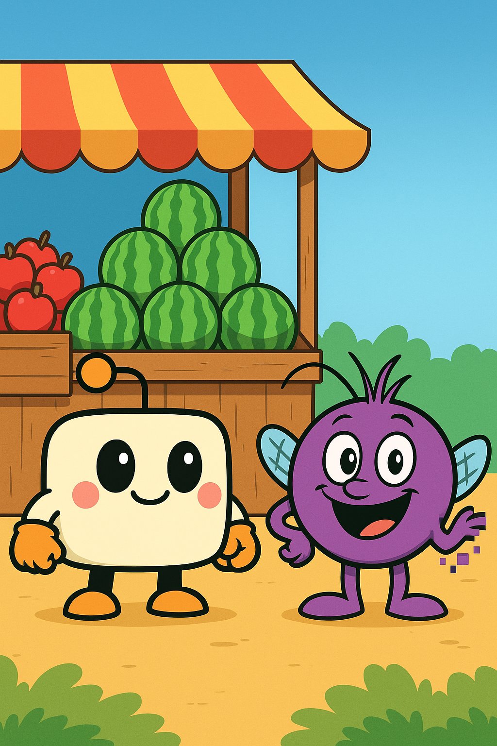 Capa: Bit & Bug em: A Melancia Aguada